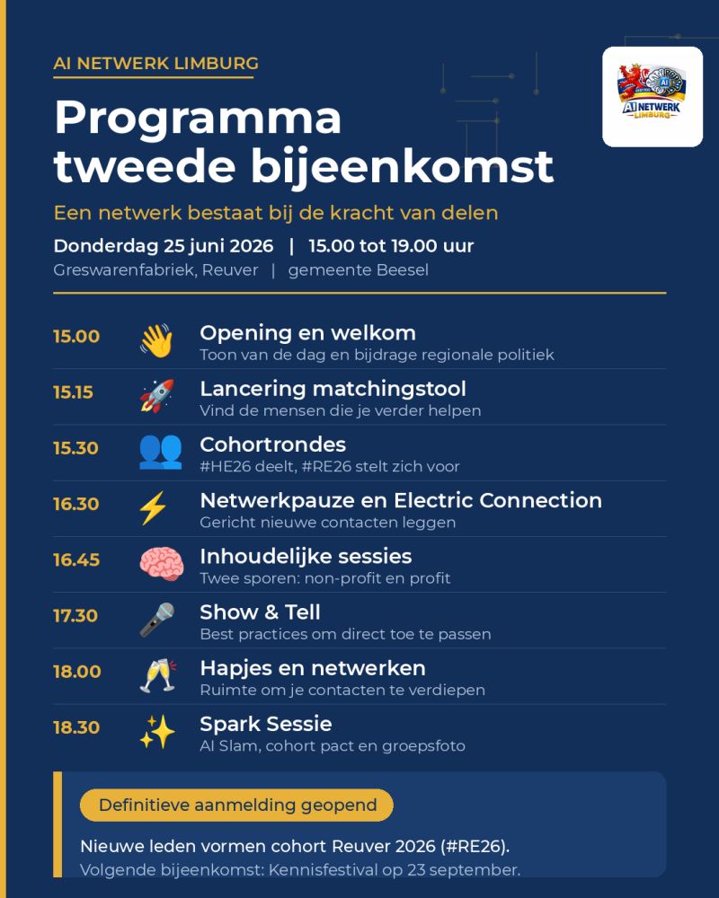 Programma tweede bijeenkomst